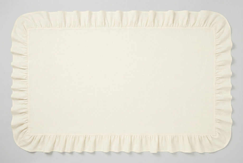 The Voluminous Frill Linen Tablecloth