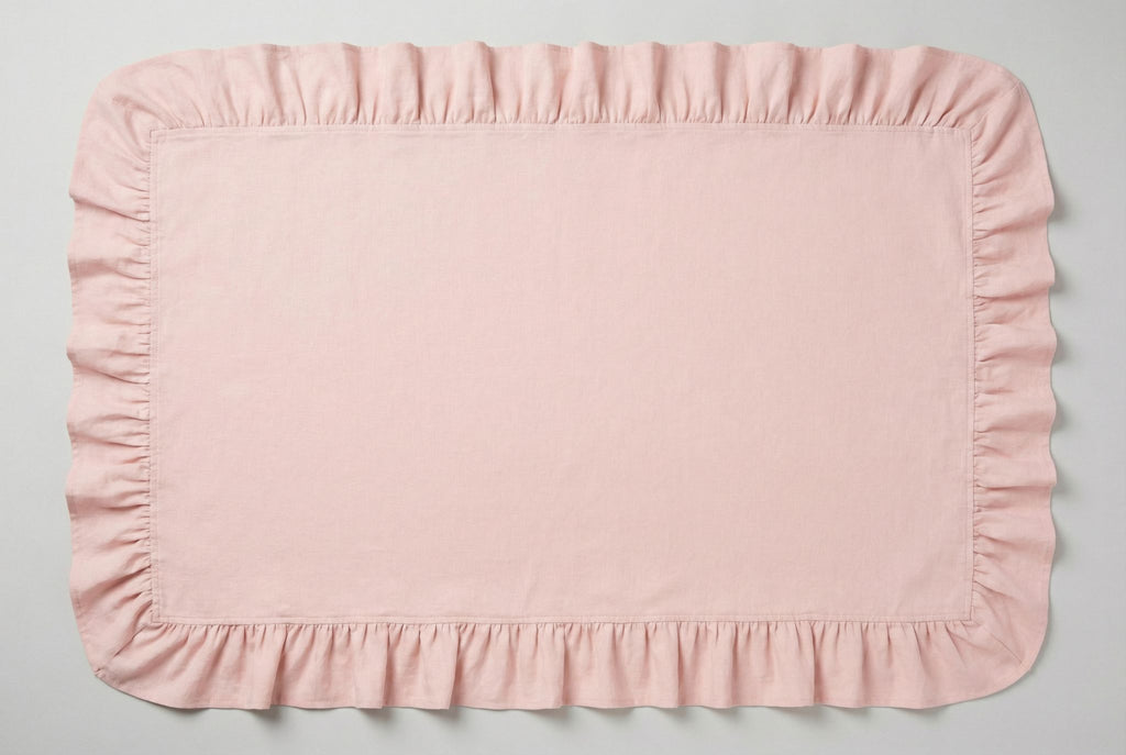 The Voluminous Frill Linen Tablecloth